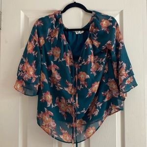 Pink rose blouse